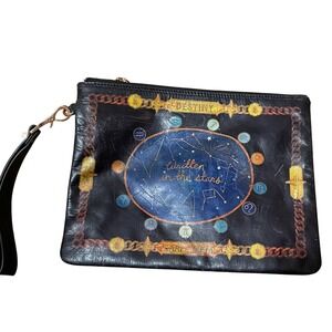 Emm Kuo Celestial Destiny Written in the Stars Astrology Zodiac Clutch Wristlet